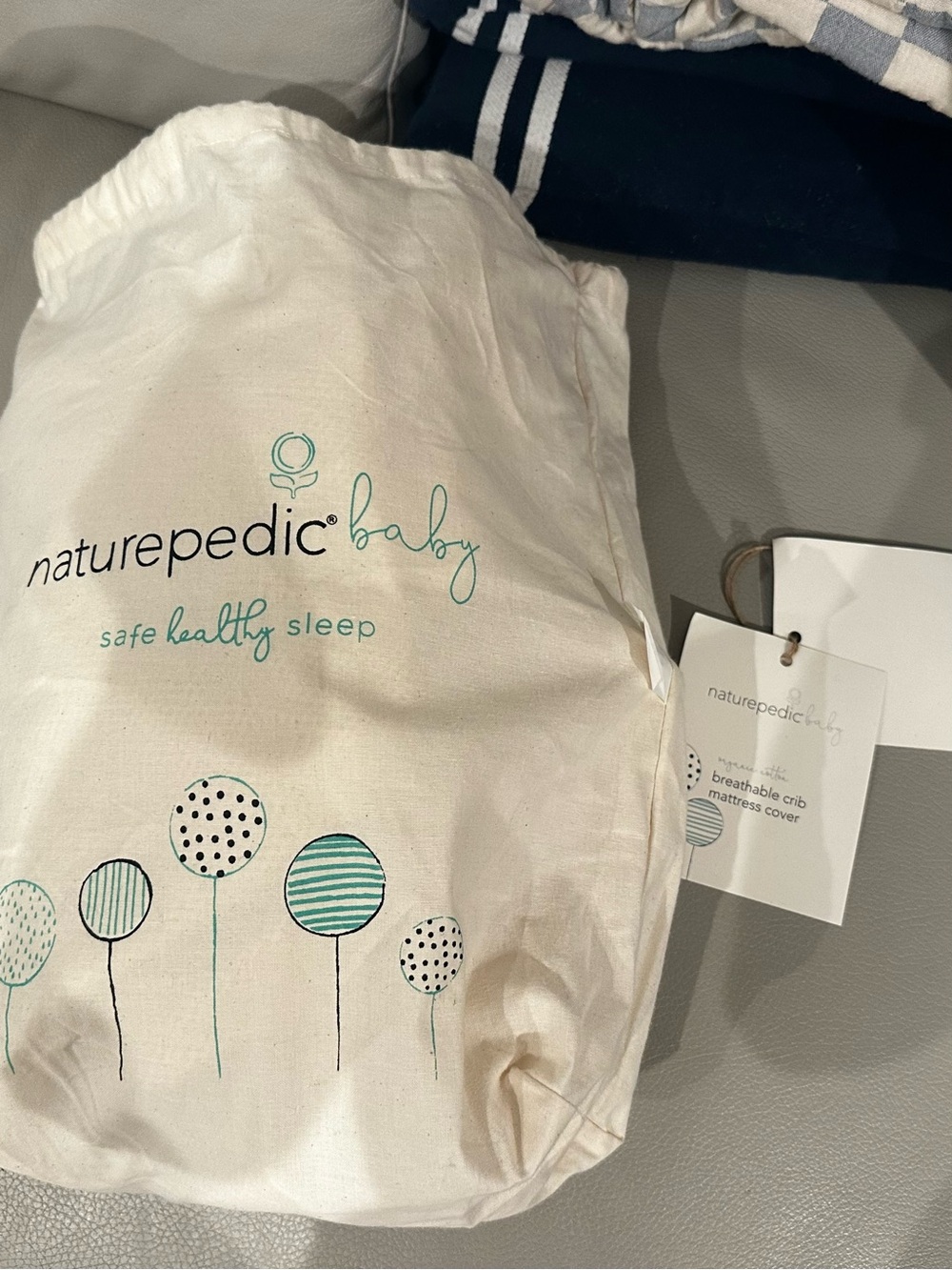 Naturepedic Organic Breathable Crib Mattress Cover - NWT Standard Size